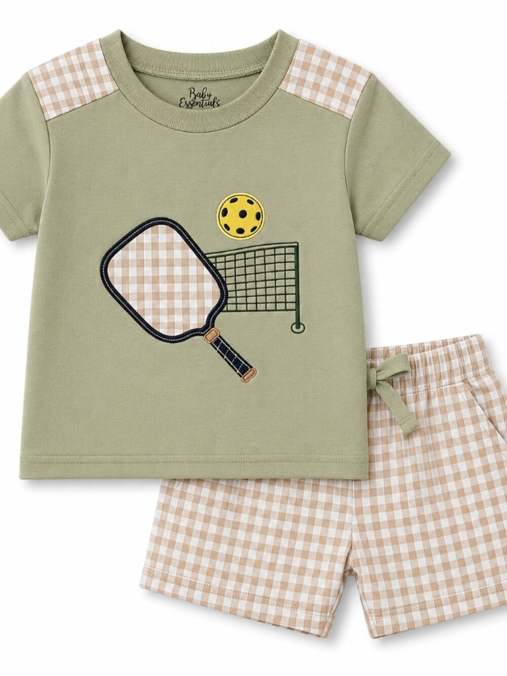 NWT Baby Essentials Toddler Boys Pickleball 2 Piece Short Set Size 12 Months